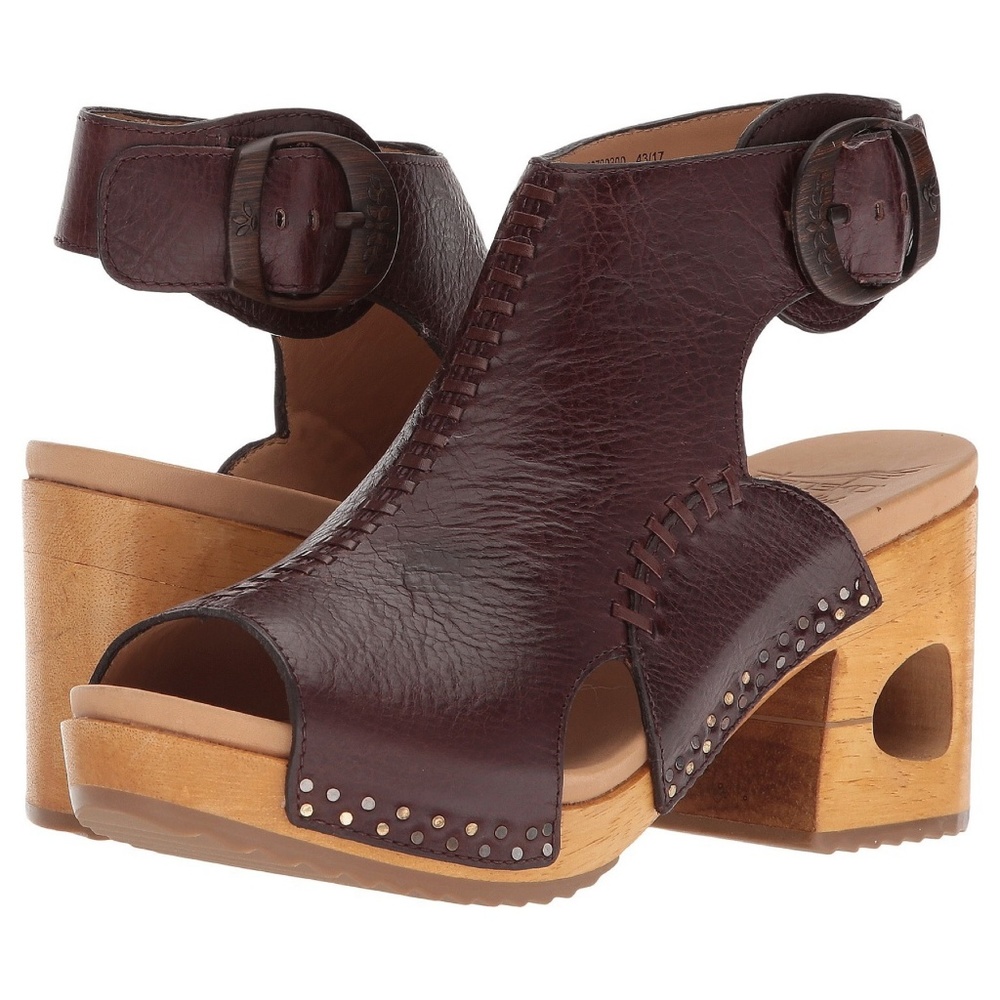 Dansko Octavia Brown Tumbled Calf Leather Sandal